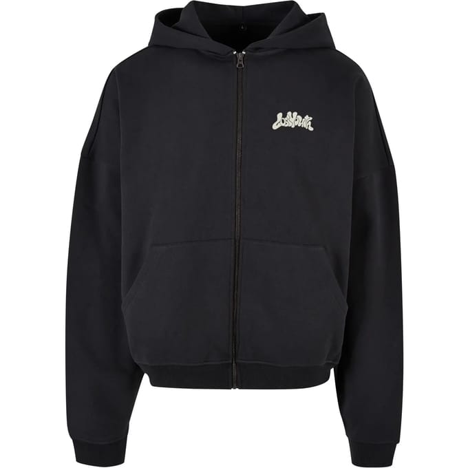 Hooded sweatshirt met rits Lost Youth Flower Waves