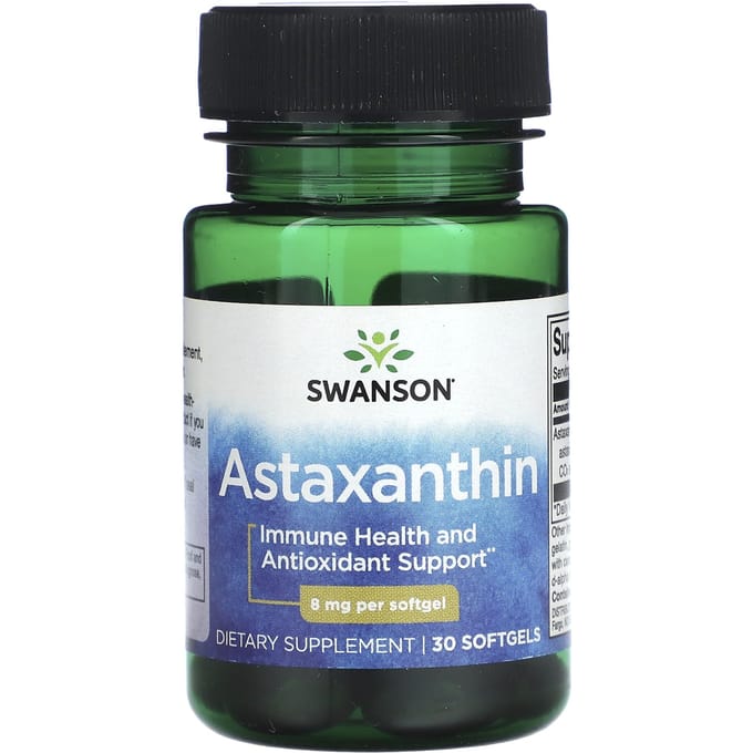 Astaxanthine, 8 mg, 30 zachte capsules