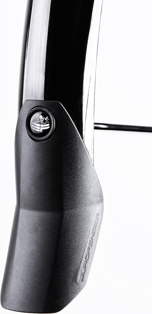 Spatbordenset 28" Eurofender Lampo 58 mm breed - Glanzend zwart