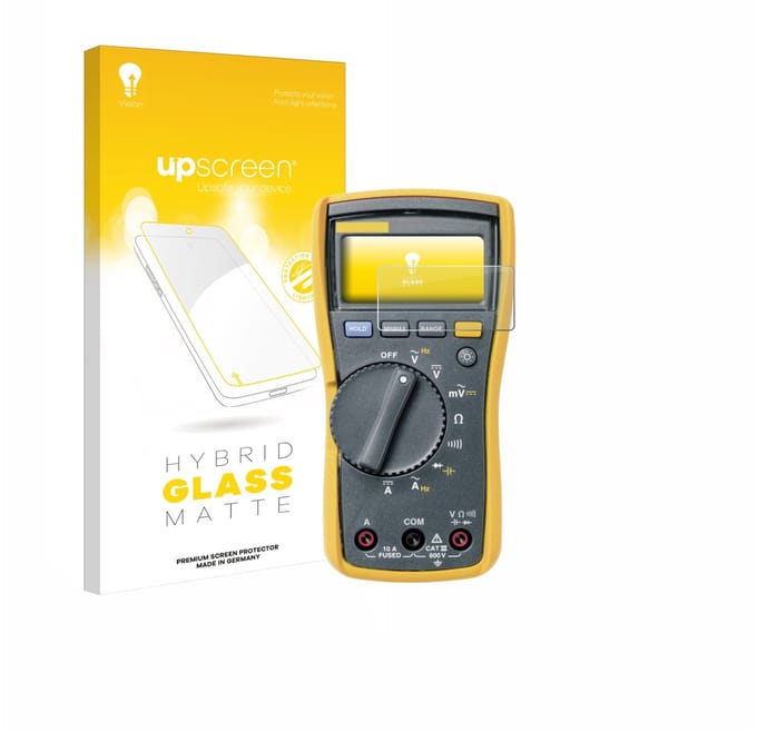upscreen - Screenprotector voor Fluke MultiMeter 115 - Folie Beschermfolie Beschermglas matte