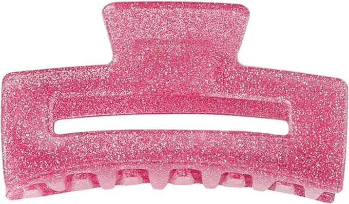 Haarklem glitter Roze Sheet Material