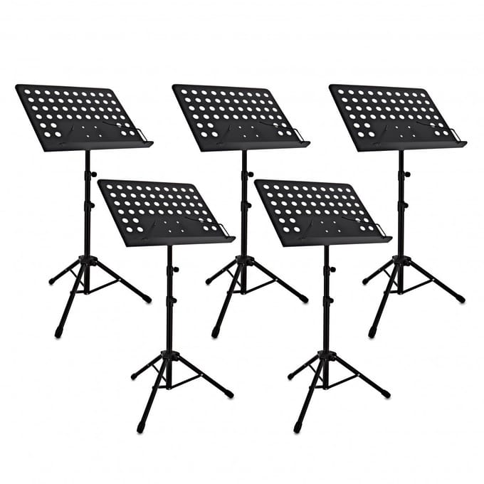 Muziekstandaard voor Dirigenten van Gear4music, Set van 5