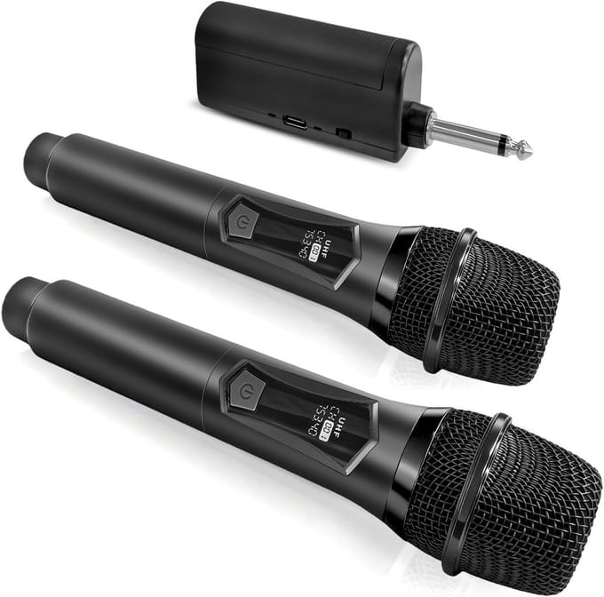 Draadloze Microfoon Set - Professioneel Draadloos Microfoonsysteem