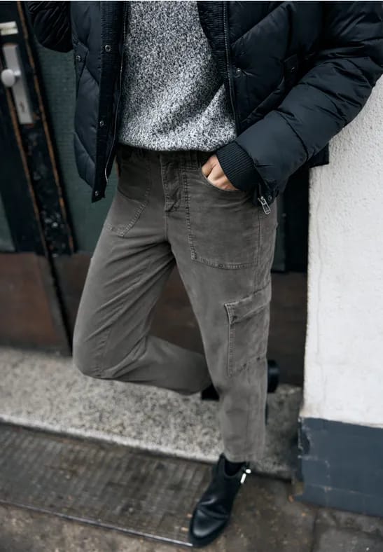 Zachte cargo broek