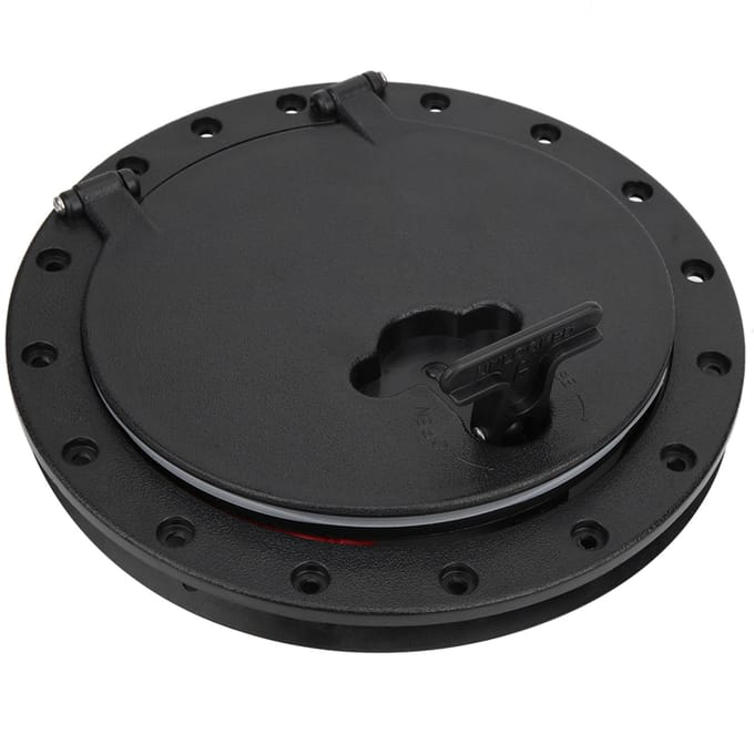 Boot Afsluitbaar Luikdeksel Rond Cirkelvormig Type Deksel Waterdicht Kajak Accessoires Met Opbergtas 8 Inch black