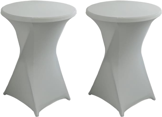 2x Stretchy Tafelbeschermer voor Ronde Bartafel Ø60-80 cm - Elastisch, Sneldrogend en Onderhoudsarm