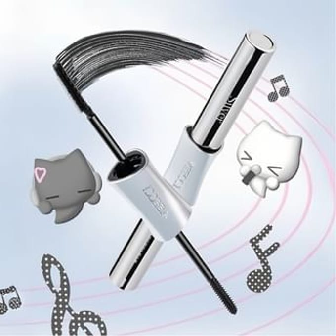 VEECCI - Note Pudding Edition Double-Ended Slim Curling Mascara - 2 Colors M01# Black (3g+3g)