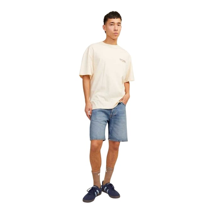 Jack And Jones Heren Denim Jeans Shorts (Blauwe Denim)