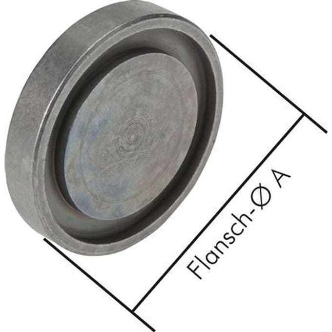 1/2'' SAE-Afdekplaat 6000 psi Staal ISO 6162 [2 Stuks]