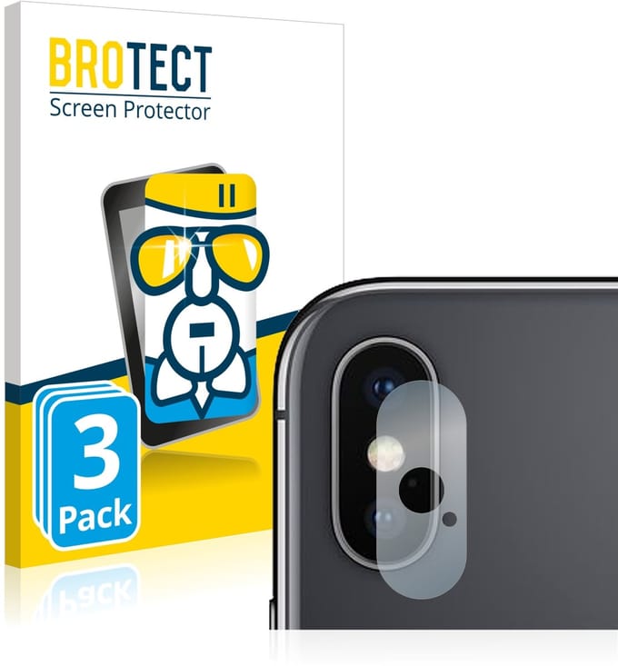Screenprotector 3 Stuks voor Apple iPhone Xs (ALLEEN Camera Lens) Beschermglas transparant
