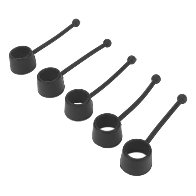 5 Stuks ?Vingerversterker Band 60lb Silicone Elastische Vingerextensor Oefenapparaat Weerstandsband voor black