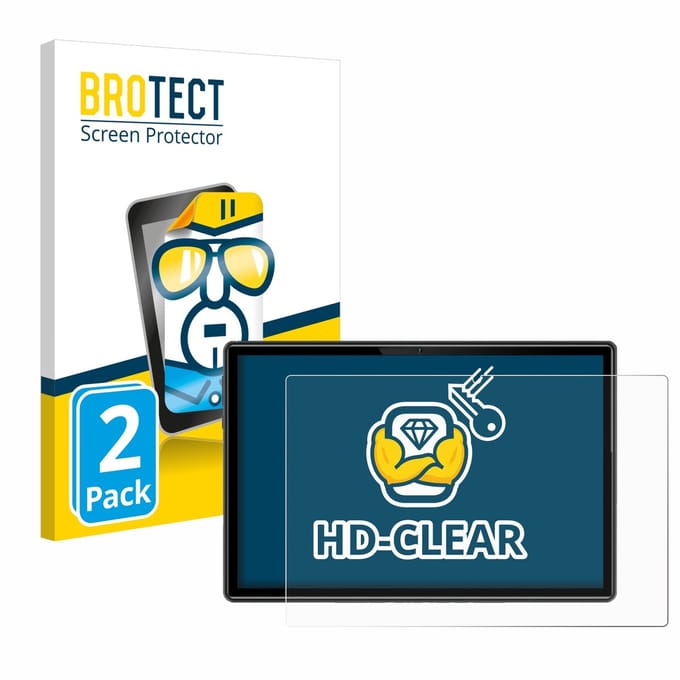 BROTECT - Screenprotector voor Doogee U10 - Folie Beschermfolie transparant 2 Stuks