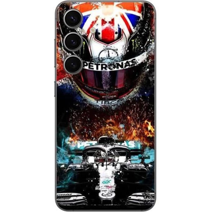 Coque - Mercedes - Samsung Galaxy S24 FE - Lewis Hamilton 44 - Souple - Noir