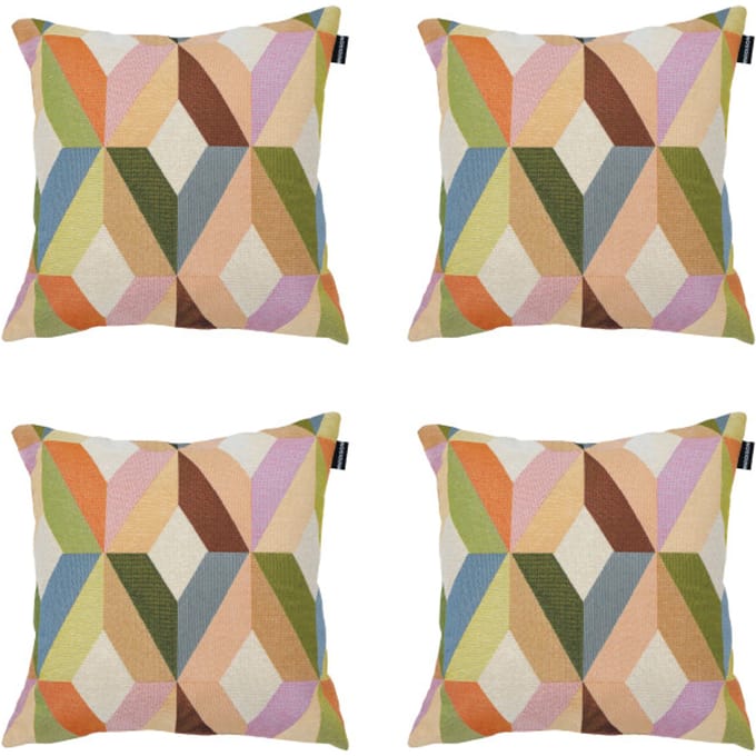 Madison - Sierkussen Madison Home - Multikleur - 45x45x10cm - Set van 4