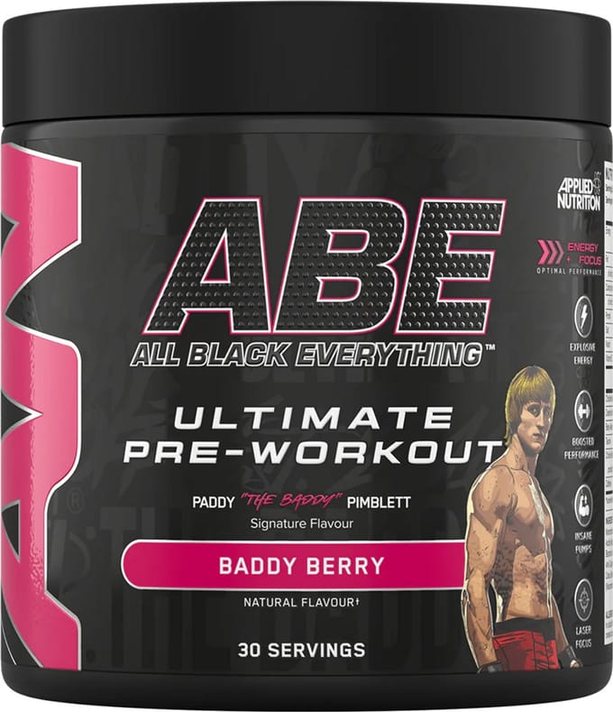Applied Nutrition - ABE Ultimate Pre-Workout - Baddy Berry - 390G - Met Tshirt