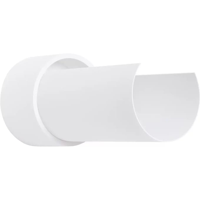 Sollux Lighting Wandlamp Flash - E27 - wit - staal - 21x10x10cm