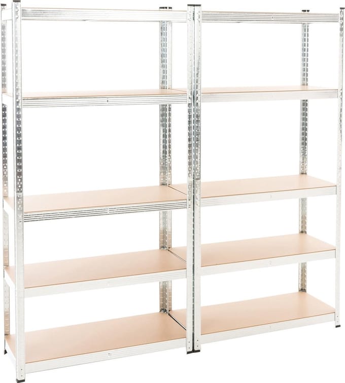 CLP Magazijnstellingen Set van 2 zilver
