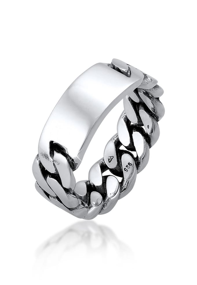 Kuzzoi heren menring 925 zilver 66 Zilver 88390725