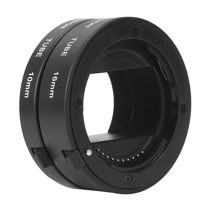 10mm16mm Macro Adapter Ring Automatische Scherpstelling Verlengbuis voor Sony NEX E-Mount Camera black