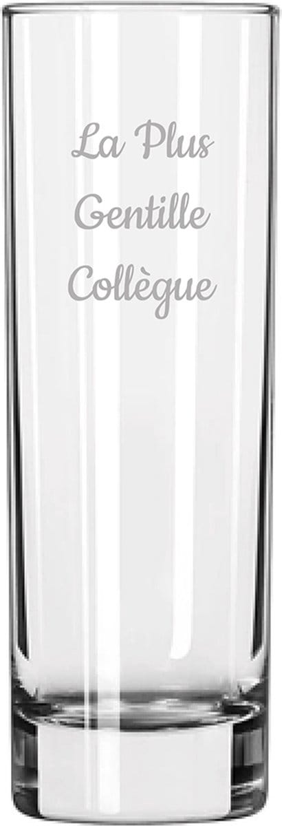 Longdrinkglas gegraveerd - 22cl - La Plus Gentille Collègue