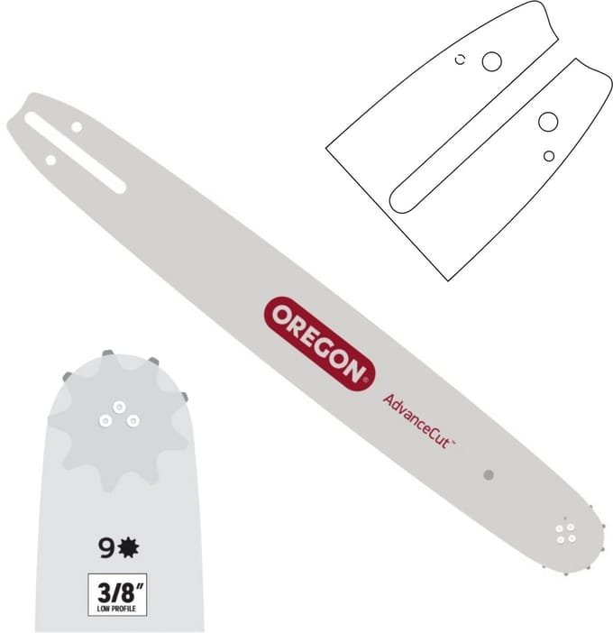 Oregon AdvanceCut - Zaagblad - 16 Inch - 3/8" - 1,3 mm - 55 Schakels