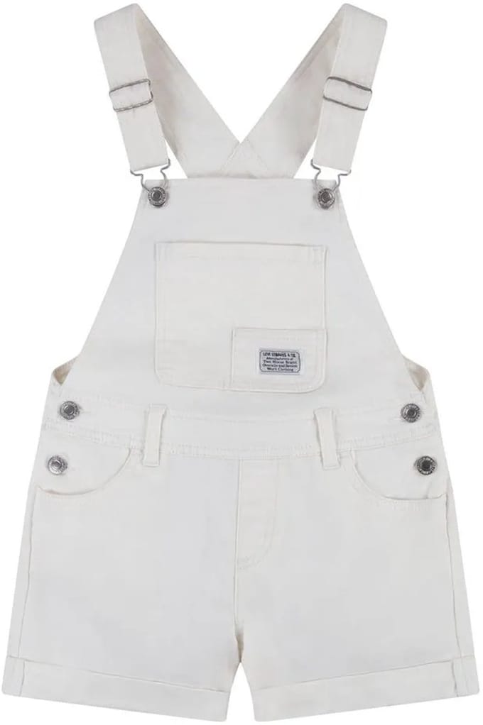 Levi´s ® Kids Classic Mouwloze Overall Wit 6 Years Meisje