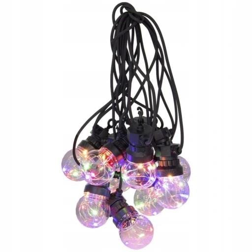 Feestverlichting 10 multicolor-lamps - 50 LED's - 5cm