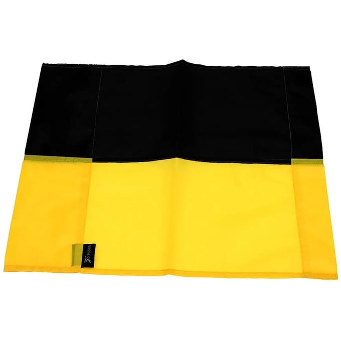 Precision Training - cornervlag - geel/zwart - polyester - 43x28 centimeter