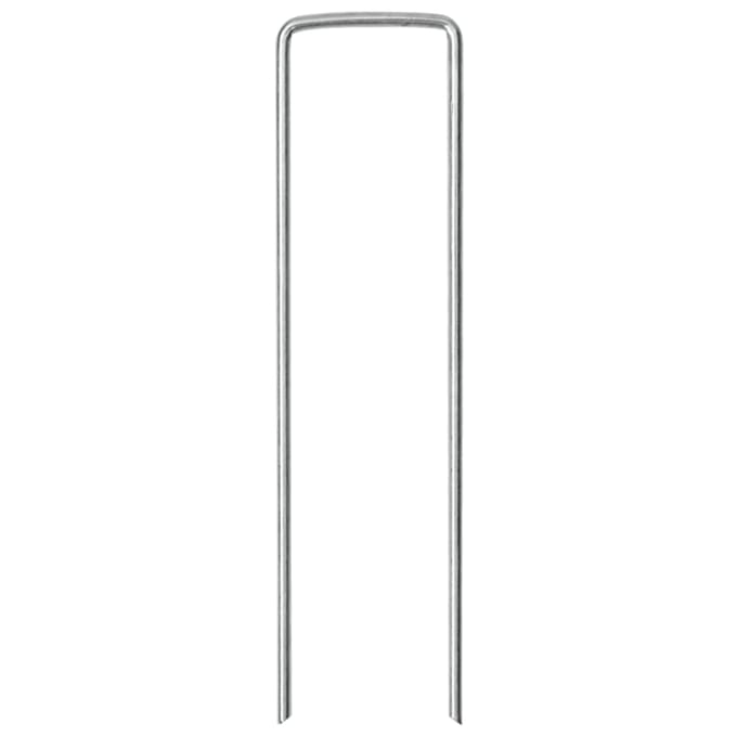 vidaXL - Grondharingen - 25 - st - U-vormig - 15x3,5 - cm - gegalvaniseerd - staal