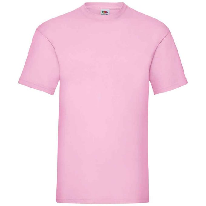 Fruit of the Loom Heren Valueweight T-Shirt (Lichtroze)