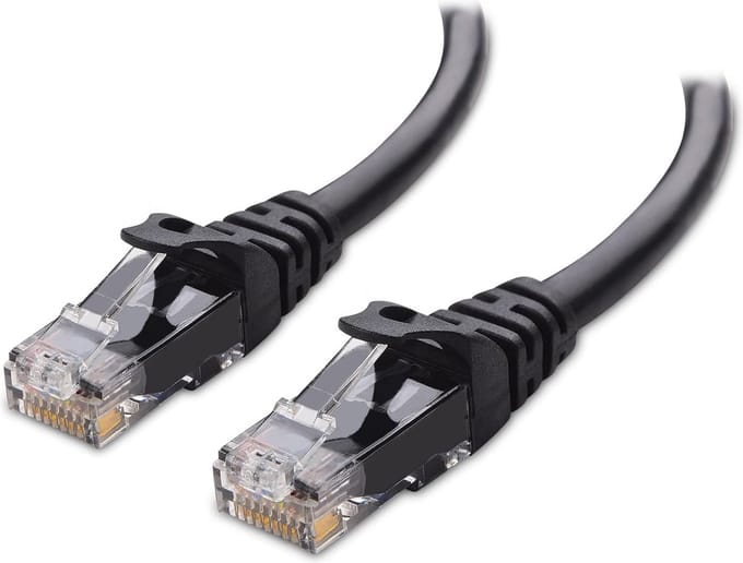 SAMTECH Ethernet kabel - Internetkabel - Netwerkkabel RJ45 - CAT6 internet - 1000Mbps - UTP - Patch - 1-meter - Zwart