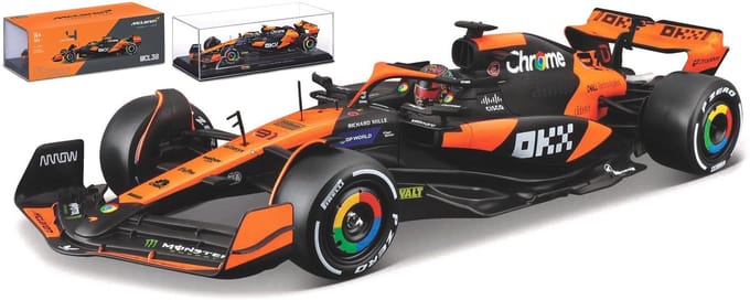 Bburago McLaren Mcl38 - Modelauto - Schaal 1:24 - Oranje/Zwart