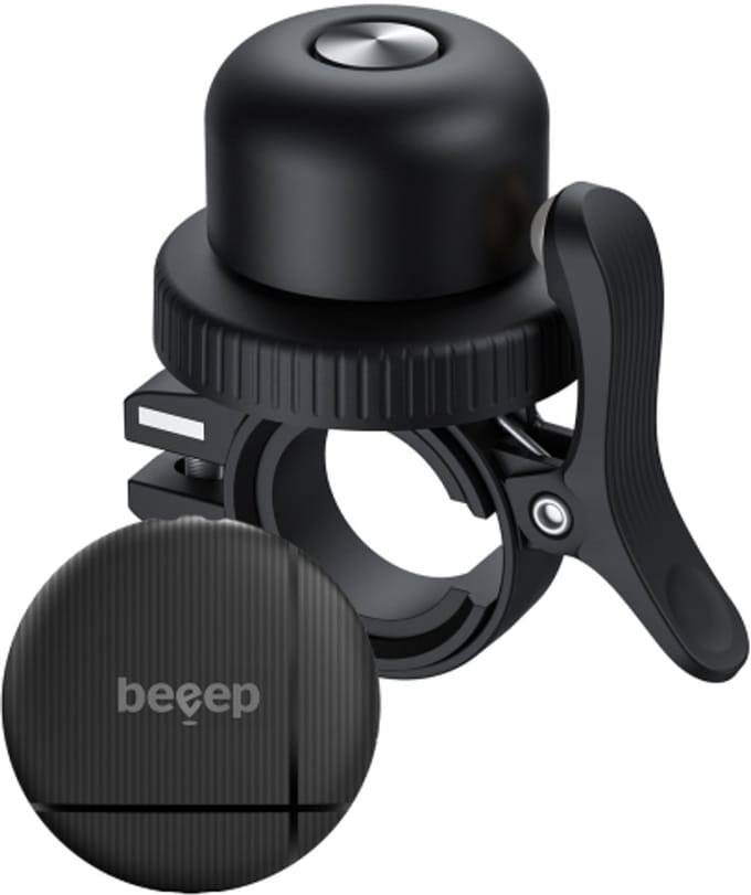 Beeep BeTag Find My Tracker Black & Bicycle Bell