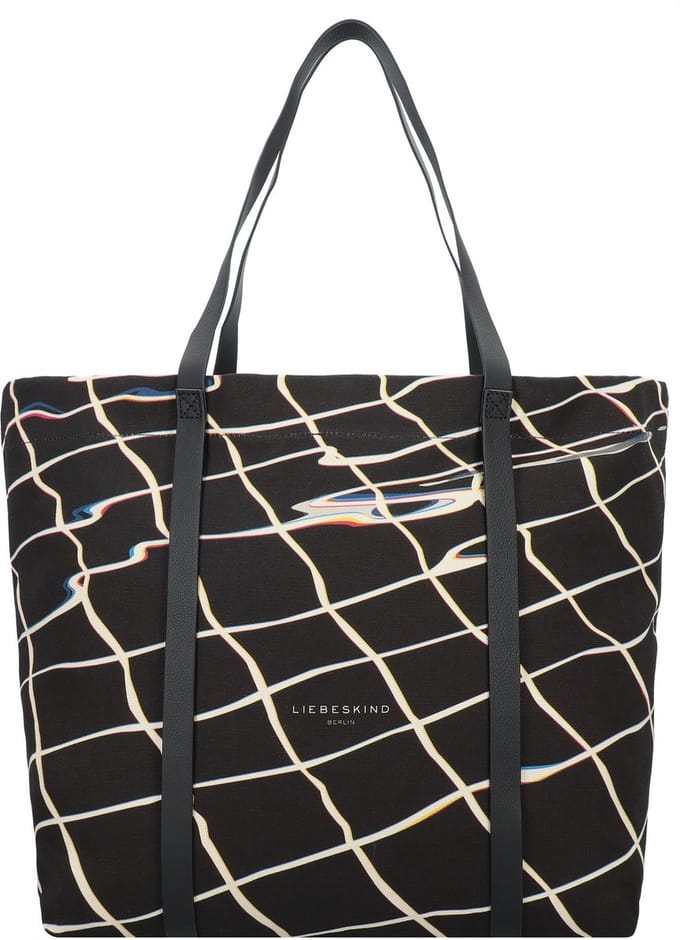 LIEBESKIND BERLIN Schoudertas Aurora Pool Print Shopper Black Zwart