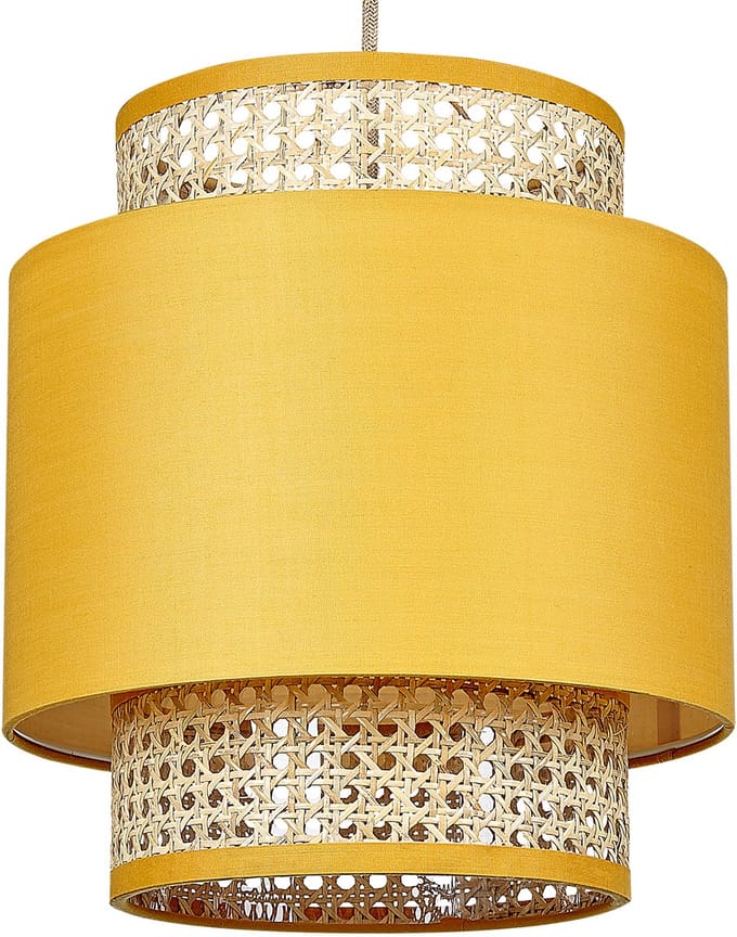 BOERI - Hanglamp - Mosterdgeel - Polyester