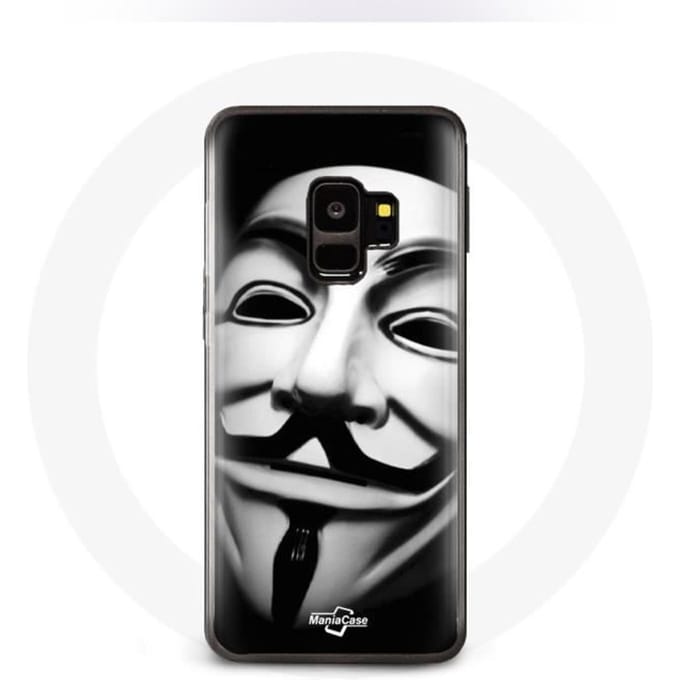 Coque pour Samsung Galaxy S9 plus Nous sommes légion masque anonyme