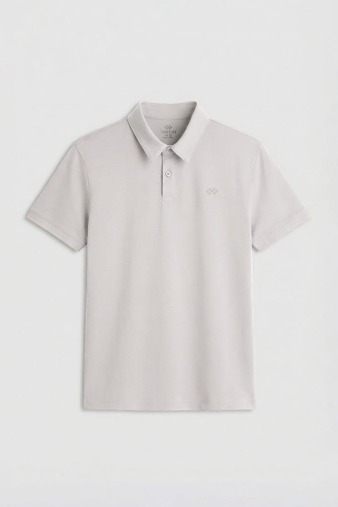 Heren Katoenen Elastaan Polo T-Shirt