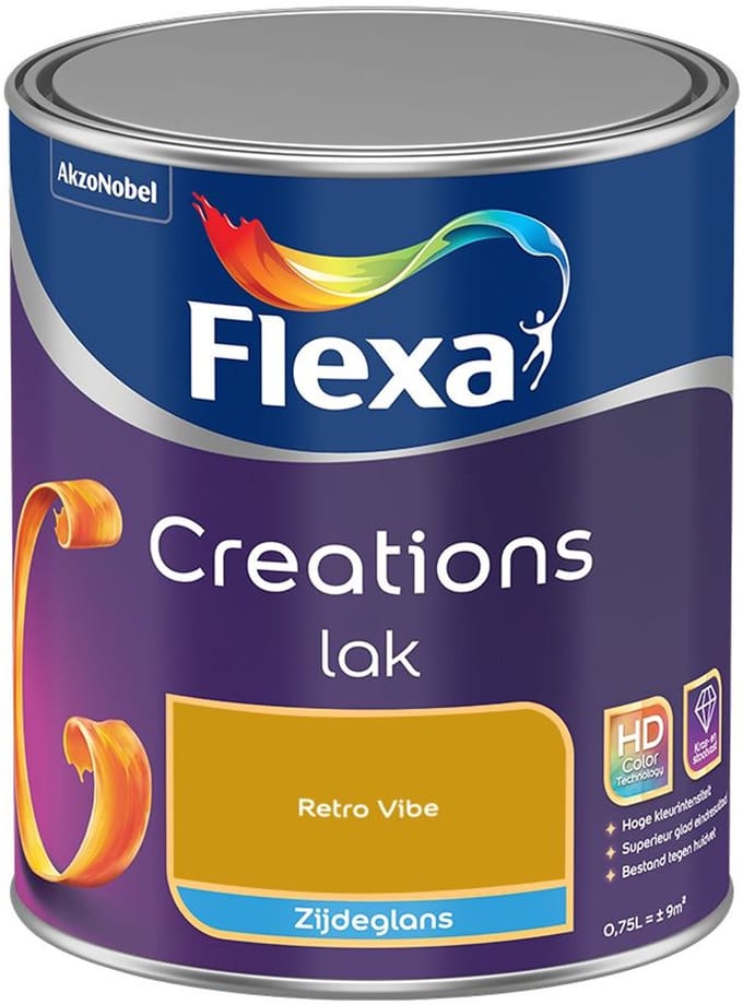 Flexa - Creations Lak Zijdeglans - Retro Vibe - Mengverf - 750 Ml