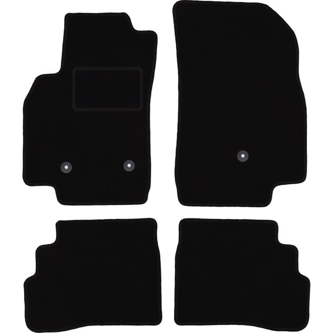 Zwarte veloursmatten voor: Opel Karl hatchback (2015-)