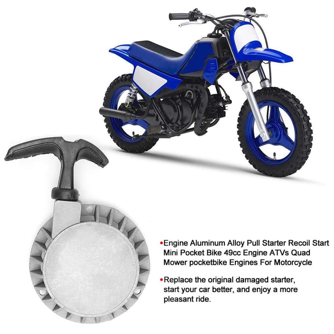 49CC Motor Trekkoord Terugslagstart Starter voor Mini Pocket Fiets Quad Grasmaaier Motorfietsmotoren