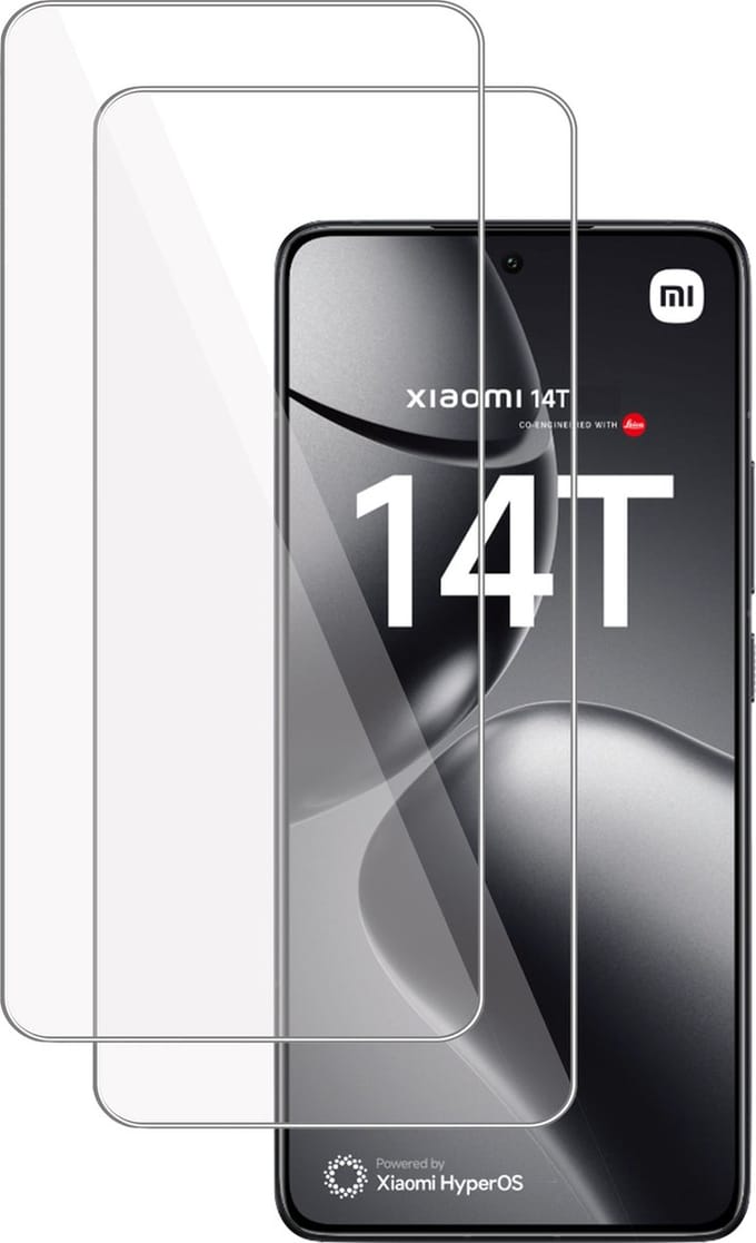 2x Screenprotector geschikt voor Xiaomi 14T / 14T Pro Screenprotector – Gehard Glas - Proteqt+