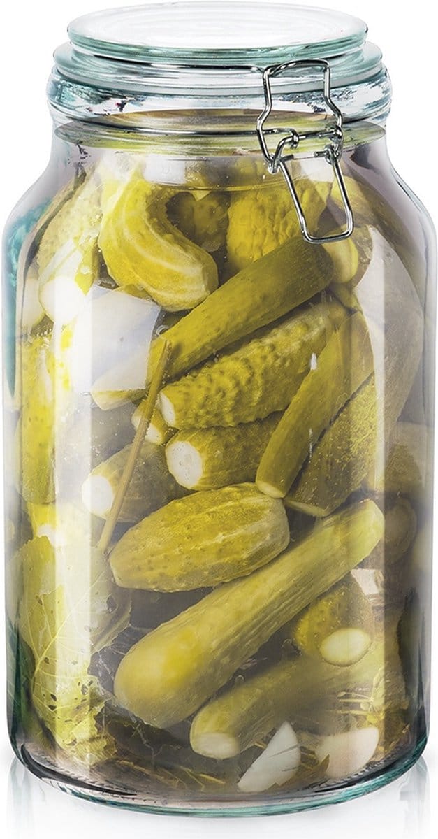 Pot met Beugelsluiting Glas IRMA 4,2 l - Inmaakpot - Weckpot - Confituren