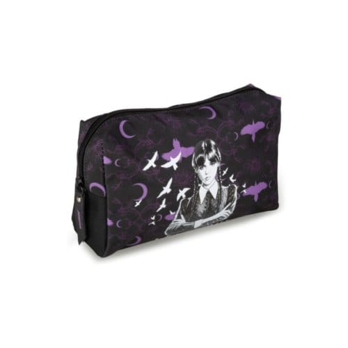 Lannoo Graphics - WEDNESDAY ETUI COSMETIC 21CM BLACK / PURPLE / WEDNESDAY