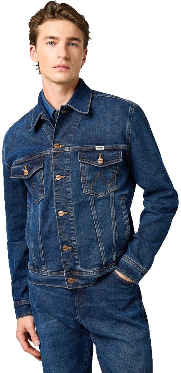 Wrangler Classic Spijkerjas Blauw 4XL Man
