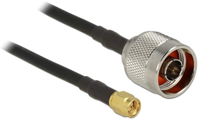 N (m) - SMA (m) kabel - CFD200/RF200 - 50 Ohm / zwart - 7,5 meter