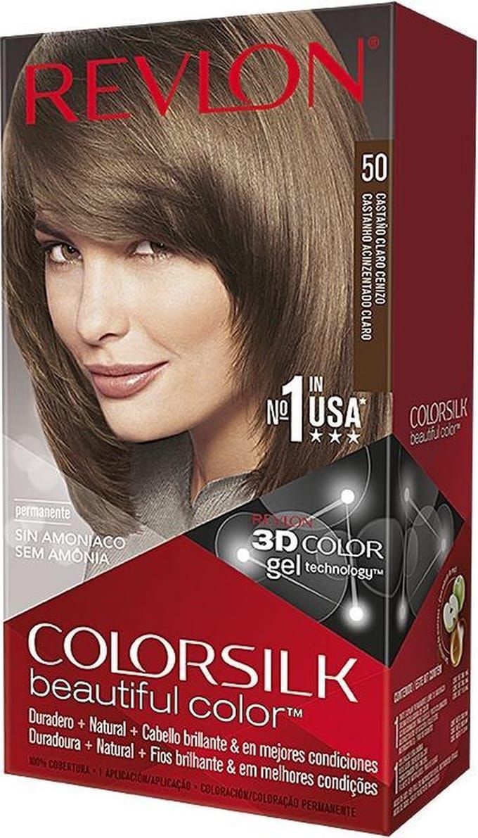 Haarkleur Zonder Ammoniak Colorsilk Revlon Licht essen kastanje