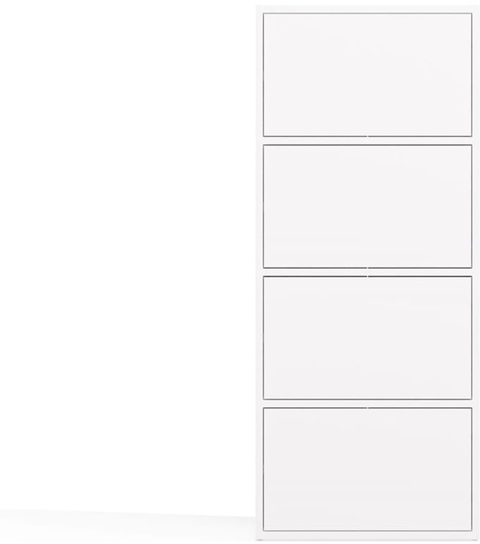 Topeshop ALMA - Dressoir - 4 deuren - Wit - TIP-ON systeem