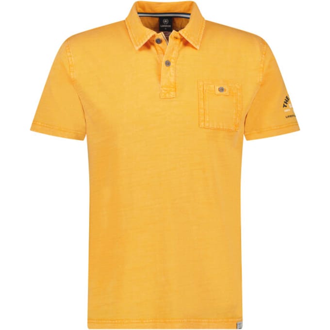 Lerros - Polo Korte mouw - Mannen - XL - 921 MANGO - Katoen - 2463264