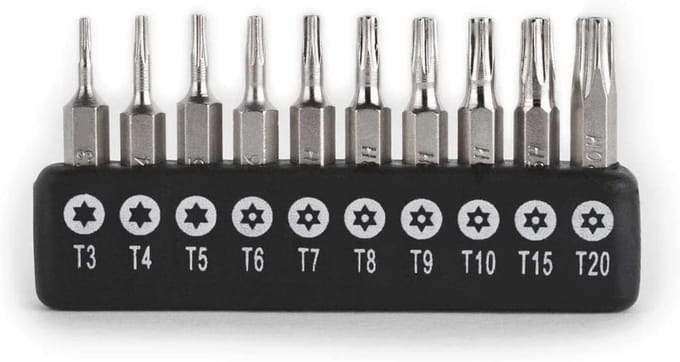 Torx Schroevendraaier Bit Set - 10 Stuks 4mm Precisie Bits voor Elektronische Reparatie