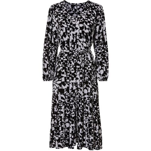 ESMARA Dames jurk in moderne midilengte (Zwart, S (36/38))